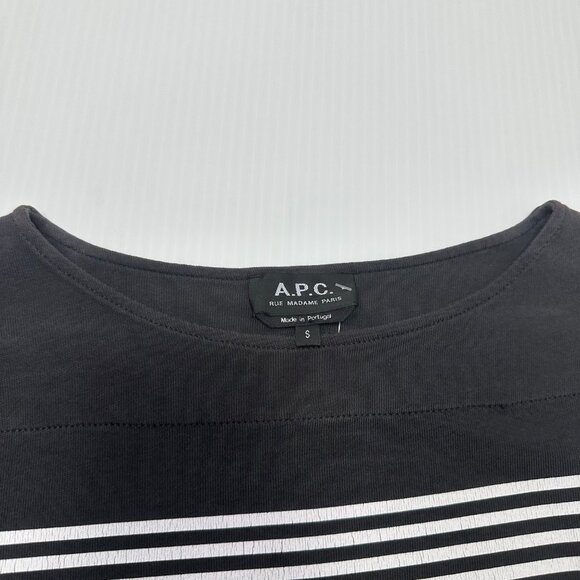 A.P.C. Rue Madame Paris Striped Dress S - Picture 4 of 4